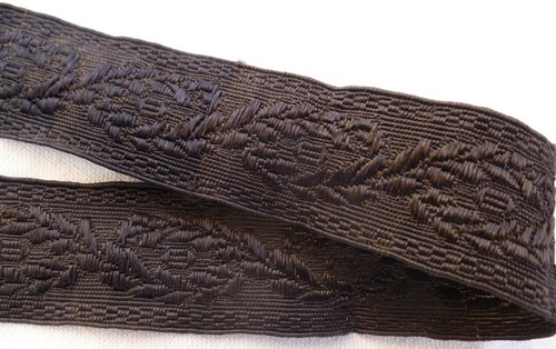 Mètre galon tissé noir - mètre,