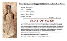 Sissy Bar Artisanal Custom