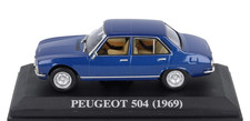 PEUGEOT 504 BERLINE  1969 BLEU  -  IXO / ALTAYA -1/43