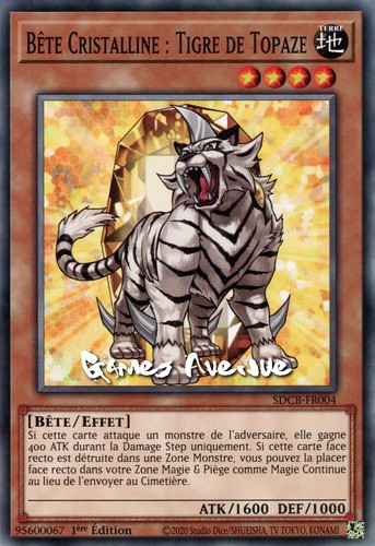 Bete cristalline - yu-gi-oh,