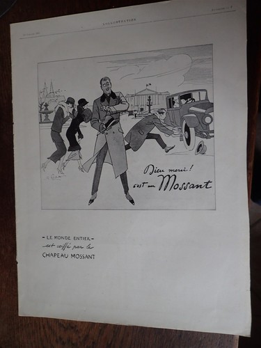 Mossant chapeau illustrée - illustrée, par