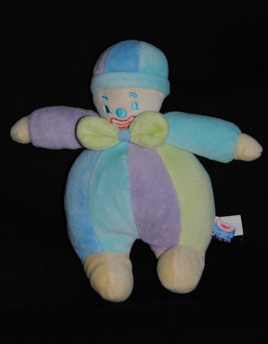 Doudou poupée arlequin - poupée,