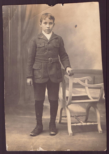 Carte photo découpée jeune - découpée, "