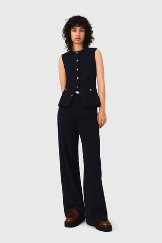 415 maje straight leg tweed - $415, straight-leg
