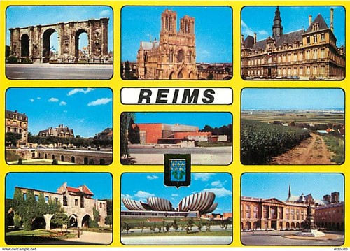 Carte postale reims - carte,