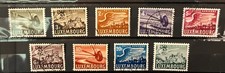 Timbres LUXEMBOURG Y&T N° Poste Aerienne 7 à 15 ( Complète) Oblitérés (50f Neuf)