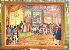 superbe ancienne affiche scolaire rossignol hoche napoléon 1er revolution