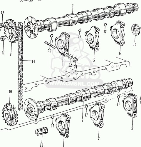 Honda s800 cam shaft set - s800,