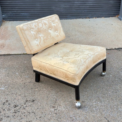 Mcm slipper chair ebonized - chair,