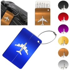 Métal Voyage Chariot Étiquette de Bagage Valise Remorque Bouclier Plaque Du Nom