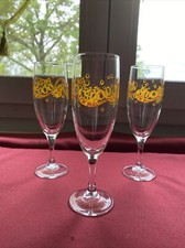 3 flûtes à Champagne cristal