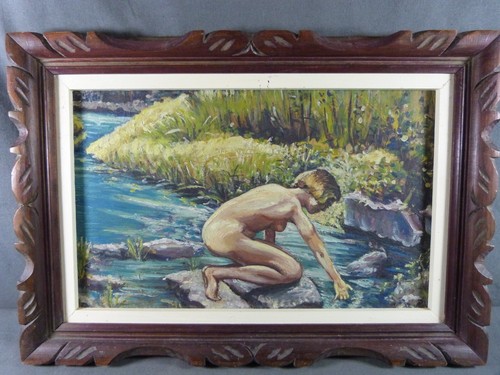 Huile sur panneau isorel - huile,