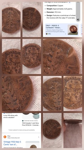 Italy 1921 centesimi - italy,