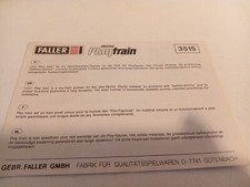 Faller Mini Play train 3615 Instruction assemblage trains 1/24
