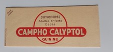 Buvard vintage SUPPOSITOIRES CAMPHO CALYPTOL QUININE