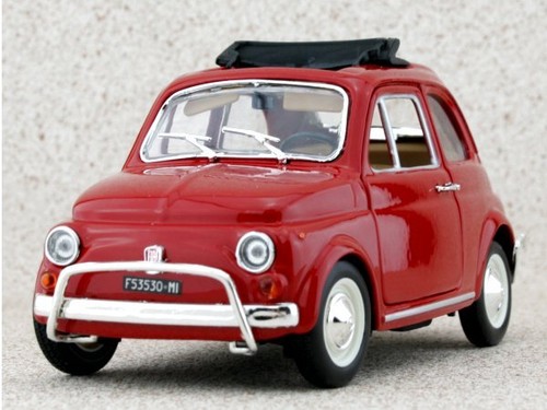 Fiat 500 red bburago - 500,