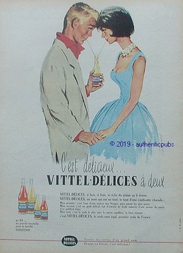 Publicite vittel delices - delices, soda