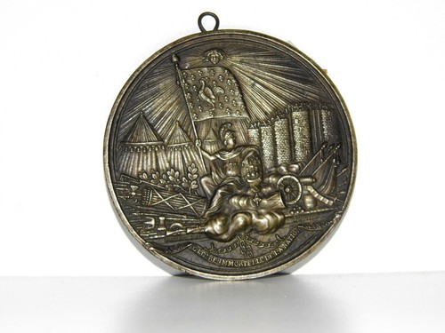 Medaille bronze patine brune - medaille,