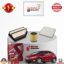 Filtres Kit D'Entretien + Huile Honda Civic VIII 2.2i CDTI 103KW 140CV Du 2007->