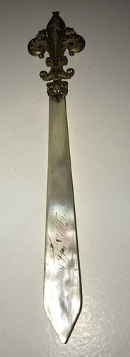 Ancien coupe papier nacre - coupe,