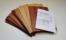 Lot 24 essences placages bois