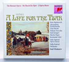 TCHAKAROV, MARTINOVICH - GLINKA a life for the tsar - SONY 3xCDs NM