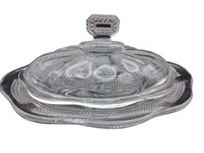 Vintage 🧈 beurrier en verre 🧈 PORTIEUX FRANCE 🧈 ancien en parfait état