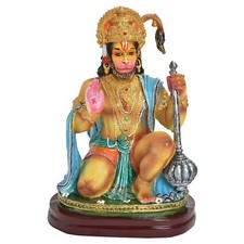 Polyrésine Lord Hanumann Spectacle Pièce Statue Pour Maison Bureau Décor