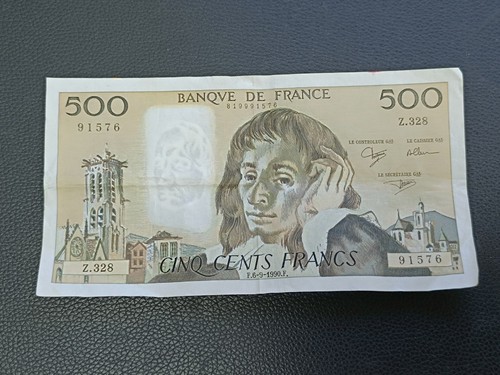 Billet 500 francs - billet, pascal