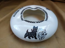 Bistrot : Cendrier publicitaire whisky Black and White - 1950