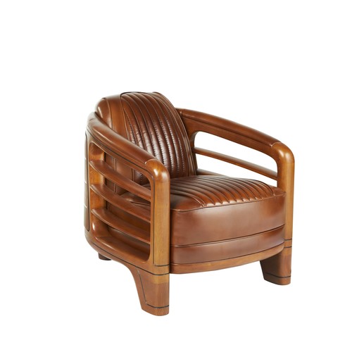 Fauteuil club marisol marron - fauteuil,