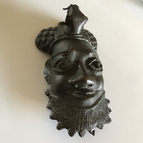 Masque bronze art primitif - art,
