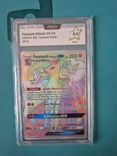 Carte Pokémon : Feunard d'Alola GX 225/214 SL Tonnerre Perdu FR PCA 9.5