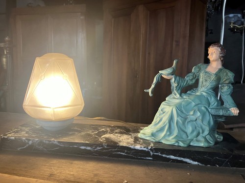 Lampe veilleuse marbre et - en,
