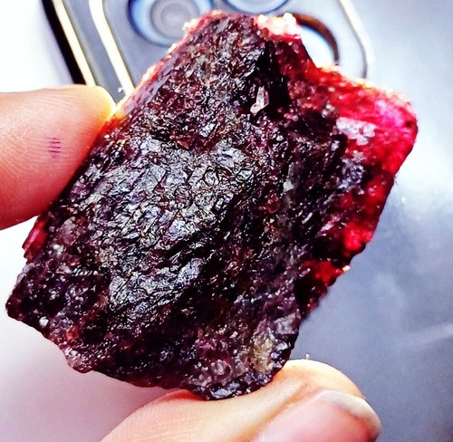 Natural red painite - natural, gemme