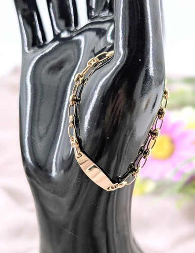 Bracelet maille grain - , café