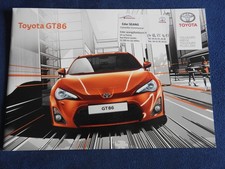 catalogue toyota GT 86 2012