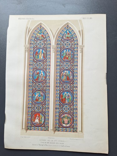Gravure vitrail de - gravure,