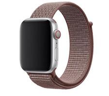 Véritable Apple Nike Nylon Sport Boucle Montre Bande - Fumée Mauve -