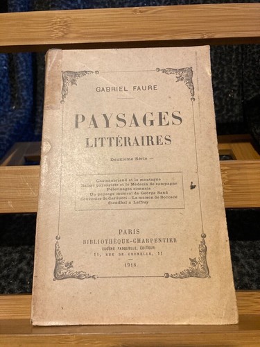 Gabriel fauré paysages - gabriel,