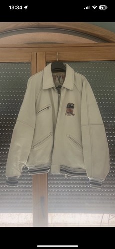 Leather jacket avirex - jacket, usa