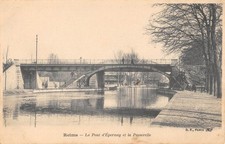 CPA 51 REIMS / LE PONT D'EPERNAY ET LA PASSERELLE