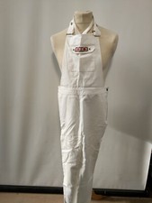 pantalon salopette blanche