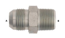 Male JIC to M Pipe Straight -