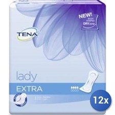 12X Lot Tena Lady Serviettes Hygiéniques Extra X 10 4 Gouttes