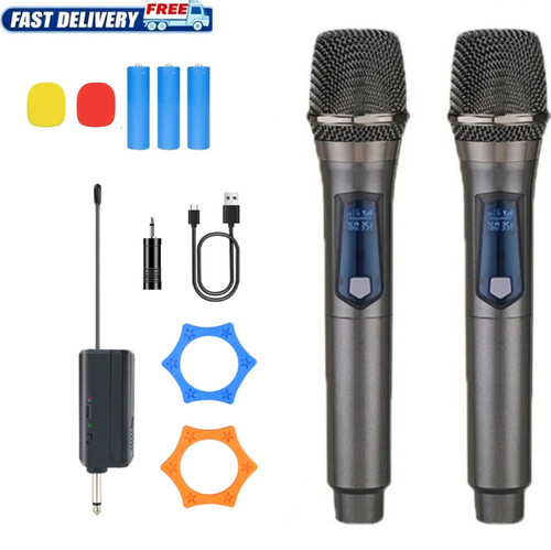 2pcs handheld mic wireless - handheld,