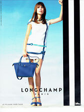 Publicité Advertising 088  2015   Longchamp  sac pliage Heritage