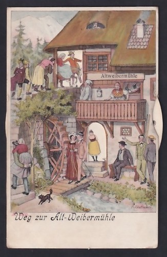 Carte postale mécanique