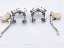 Étriers et leviers frein vélo ancien Raleigh Weinmann vintage brake levers set