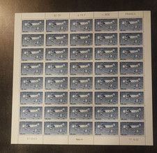 Timbres France neufs feuille complète Poste Aérienne PA 57